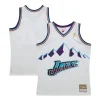 Magnifico Classico Sofisticato Utah Jazz 1996 97 Hardwood Classics Swingman Jersey White per i Fan Veri