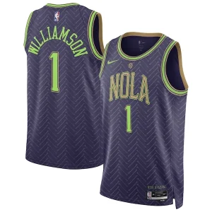 Trendy Fantastico Zion Williamson New Orleans Pelicans Nike Unisex 2024/25 Swingman Player Jersey City Edition Purple per i Fan Veri