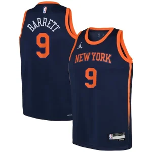 Versatile Prestigioso RJ Barrett New York Knicks Jordan Brand Youth Swingman Jersey Statement Navy per i Fan Veri