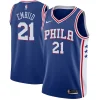 Ottimo Carino Elegante Joel Embiid Philadelphia 76ers Nike Swingman Jersey Royal Icon Edition per i Fan Veri