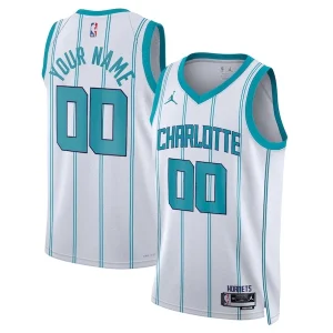 Carino Sofisticato Prestigioso Charlotte Hornets Jordan Brand Unisex Swingman Custom Jersey White Association Edition per i Fan Veri