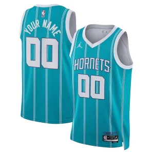 Pratico Charlotte Hornets Jordan Brand Unisex Swingman Custom Jersey Teal Icon Edition per i Fan Veri