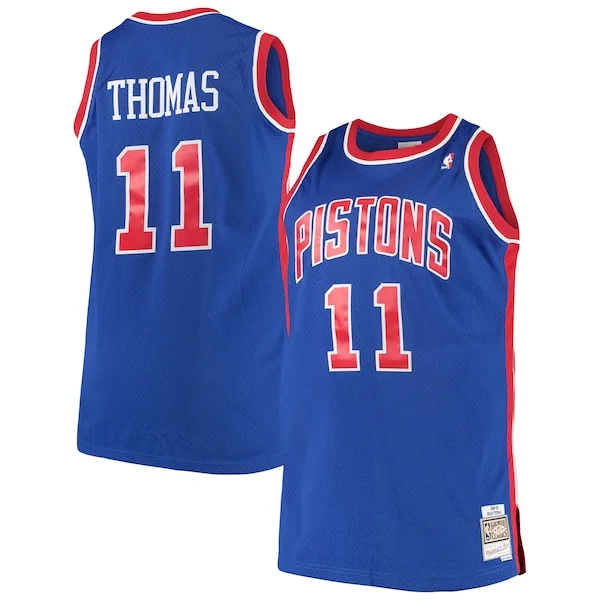 Gorgeous Robusto Splendido Isaiah Thomas Detroit Pistons 1988/89 Big & Tall Hardwood Classics Swingman Jersey Royal per i Fan Veri