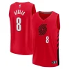 Comodo Deni Avdija Portland Trail Blazers Fast Break Player Jersey Statement Edition Red per i Fan Veri