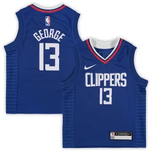 Accattivante Paul George LA Clippers Preschool Nike 2020/21 Fast Break Replica Jersey Royal Icon Edition per i Fan Veri