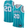 Cool Gordon Hayward Charlotte Hornets Jordan Brand Unisex Swingman Jersey Icon Edition Teal per i Fan Veri
