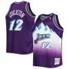 Sofisticato Versatile Robusto John Stockton Utah Jazz Big & Tall Hardwood Classics 1996/97 Swingman Jersey Purple per i Fan Veri