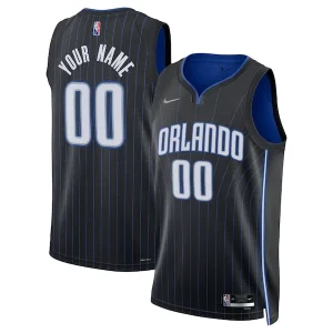 Elegante Meraviglioso Orlando Magic Nike 2021/22 Diamond Swingman Custom Jersey Icon Edition Black per i Fan Veri