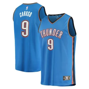 Attraente Splendido Ottimo Alex Caruso Oklahoma City Thunder Youth Fast Break Replica Player Jersey Icon Edition Blue per i Fan Veri