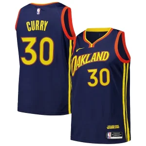 Trendy Moderno Raffinato Stephen Curry Golden State Warriors Nike Swingman Player Jersey City Edition Royal per i Fan Veri