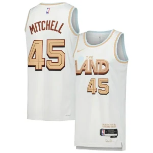 Delizioso Donovan Mitchell Cleveland Cavaliers Nike Swingman Player Jersey City Edition White per i Fan Veri