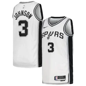 Versatile Stupendo Keldon Johnson San Antonio Spurs Nike Unisex Swingman Jersey Association Edition White/Black per i Fan Veri