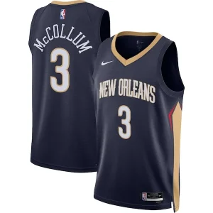 Incantevole Attraente Robusto C.J. McCollum New Orleans Pelicans Nike Unisex Swingman Jersey Icon Edition Navy per i Fan Veri