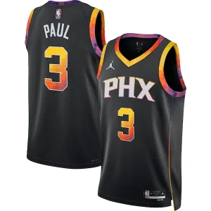 Lussuoso Stupendo Meraviglioso Chris Paul Phoenix Suns Jordan Brand Unisex Swingman Jersey Statement Edition Black per i Fan Veri
