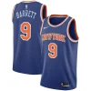 Resistente RJ Barrett New York Knicks Nike Swingman Jersey Blue Icon Edition per i Fan Veri