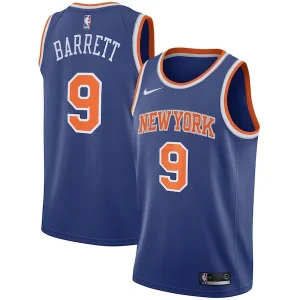 Resistente RJ Barrett New York Knicks Nike Swingman Jersey Blue Icon Edition per i Fan Veri