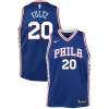 Carino Resistente Meraviglioso Markelle Fultz Philadelphia 76ers Nike Youth Swingman Jersey Blue Icon Edition per i Fan Veri