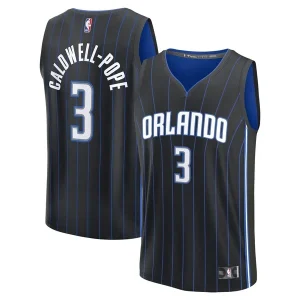 Magnifico Kentavious Caldwell Pope Orlando Magic Youth Fast Break Replica Player Jersey Icon Edition Black per i Fan Veri