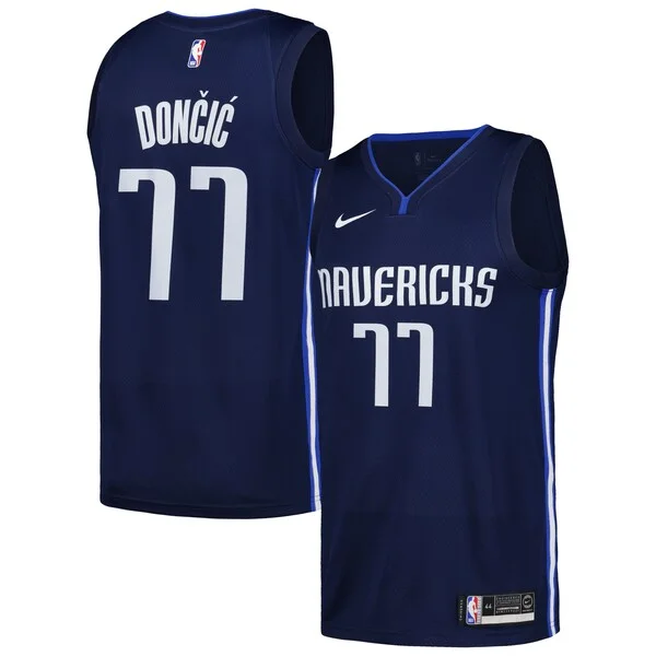 Comodo Meraviglioso Luka Dončić Dallas Mavericks Nike Swingman Player Jersey City Edition Navy per i Fan Veri