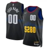 Elegante Denver Nuggets Nike Unisex 2023/24 Custom Swingman Jersey Black City Edition per i Fan Veri