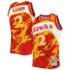 Resistente Stupendo Stacey Augmon Atlanta Hawks 1991/92 Hardwood Classics Marble Swingman Jersey Red per i Fan Veri