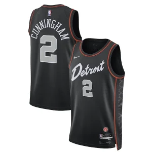 Meraviglioso Pratico Fascinante Cade Cunningham Detroit Pistons Nike Unisex 2023/24 Swingman Jersey Black City Edition per i Fan Veri