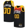 Elegante Gorgeous Jordan Clarkson Utah Jazz Nike Swingman Player Jersey City Edition Black per i Fan Veri