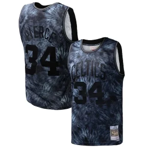 Robusto Pratico Paul Pierce Boston Celtics Hardwood Classics 2007/08 Tie Dye Swingman Jersey Black per i Fan Veri