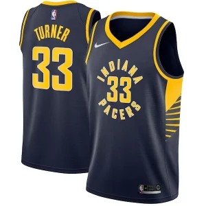 Stupendo Myles Turner Indiana Pacers Nike Swingman Jersey Navy Icon Edition per i Fan Veri