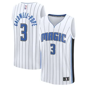 Meraviglioso Raffinato Fascinante Kentavious Caldwell Pope Orlando Magic Youth Fast Break Replica Player Jersey Association Edition White per i Fan Veri