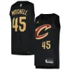Fantastico Donovan Mitchell Cleveland Cavaliers Jordan Brand Swingman Player Jersey Statement Edition Black per i Fan Veri