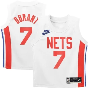 Ottimo Accattivante Fascinante Kevin Durant Brooklyn Nets Nike Preschool 2022/23 Swingman Jersey White Classic Edition per i Fan Veri