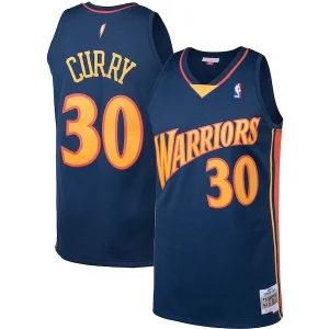 Fantastico Splendido Comodo Stephen Curry Golden State Warriors 2009/10 Big & Tall Hardwood Classics Swingman Jersey Navy per i Fan Veri