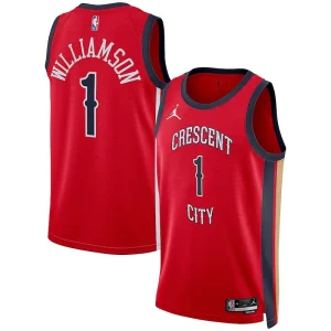 Bellissimo Gorgeous Zion Williamson New Orleans Pelicans Jordan Brand Unisex Swingman Jersey Statement Edition Red per i Fan Veri
