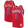 Stupendo Allen Iverson Philadelphia 76ers 1996/97 Hardwood Classics Swingman Jersey Red/White per i Fan Veri