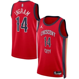 Accattivante Resistente Eccezionale Brandon Ingram New Orleans Pelicans Jordan Brand Unisex Swingman Jersey Statement Edition Red per i Fan Veri