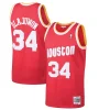 Resistente Elegante Hakeem Olajuwon Houston Rockets 1993/94 Hardwood Classics Swingman Jersey Red per i Fan Veri