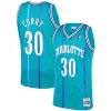 Carino Dell Curry Charlotte Hornets 1992/93 Hardwood Classics Swingman Jersey Teal per i Fan Veri