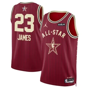 Fascinante Gorgeous LeBron James Jordan Brand Unisex 2024 NBA All Star Game Swingman Jersey Crimson per i Fan Veri