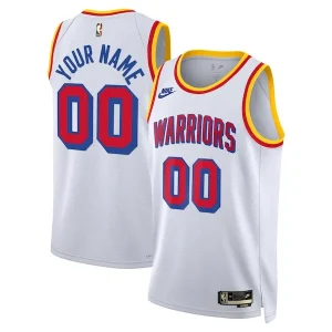 Prestigioso Golden State Warriors Nike Unisex Adult Swingman Custom Jersey Classic Edition White per i Fan Veri