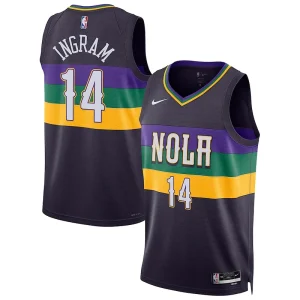 Splendido Attraente Brandon Ingram New Orleans Pelicans Nike Unisex 2022/23 Swingman Jersey City Edition Purple per i Fan Veri