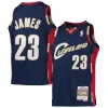 Incantevole Comodo Fascinante LeBron James Cleveland Cavaliers Youth 2008 09 Hardwood Classics Swingman Jersey Navy per i Fan Veri