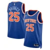Pratico Mikal Bridges New York Knicks Nike Unisex 2024 Offseason Addition Nike Swingman Jersey Blue per i Fan Veri