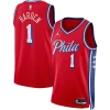 Meraviglioso James Harden Philadelphia 76ers Jordan Brand Unisex Swingman Jersey Statement Edition Red per i Fan Veri