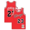 Prestigioso Michael Jordan Chicago Bulls Preschool Hardwood Classics 1984/85 Authentic Swingman Jersey Red per i Fan Veri