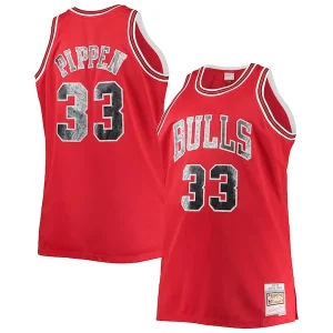 Raffinato Meraviglioso Moderno Scottie Pippen Chicago Bulls Big & Tall 1997/98 NBA 75th Anniversary Diamond Swingman Jersey Red per i Fan Veri