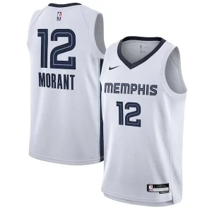 Moderno Ja Morant Memphis Grizzlies Nike Youth Swingman Jersey Association Edition White per i Fan Veri