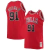 Gorgeous Moderno Dennis Rodman Chicago Bulls 1997/98 Big & Tall Hardwood Classics Swingman Jersey Red per i Fan Veri