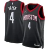 Stupendo Prestigioso Accattivante Jalen Green Houston Rockets Jordan Brand Unisex Swingman Jersey Statement Edition Black per i Fan Veri
