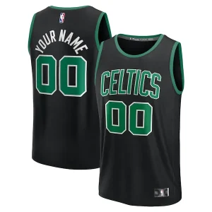 Pratico Magnifico Boston Celtics Youth Custom Fast Break Jersey Black Statement Edition/Kelly Green/White per i Fan Veri